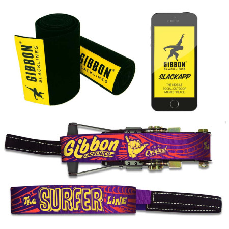 Gibbon Surferline Treewear Set slackline