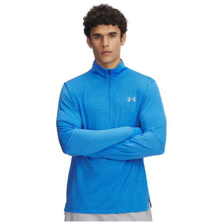 Under Armour Launch 1/4 Zip férfi funkcionális póló kék Blue