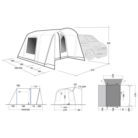 Outwell Talladega Air autósátor