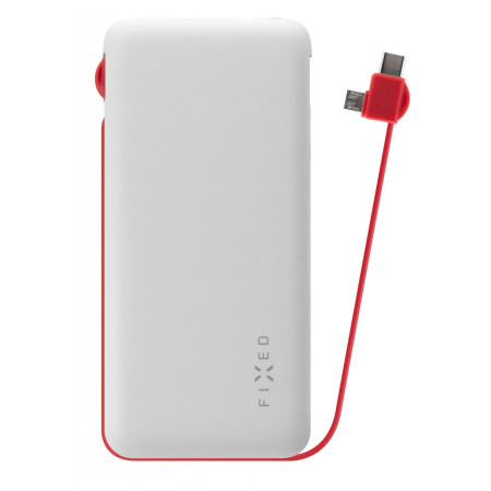 Powerbank Fixed Zen 10 000 mAh - microUSB/USB-C fehér