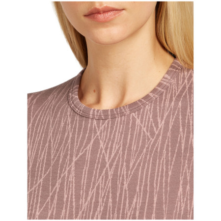 Icebreaker Women Merino 260 Tech Vertex LS Crewe Delta Lines AOP női funkcionális felső