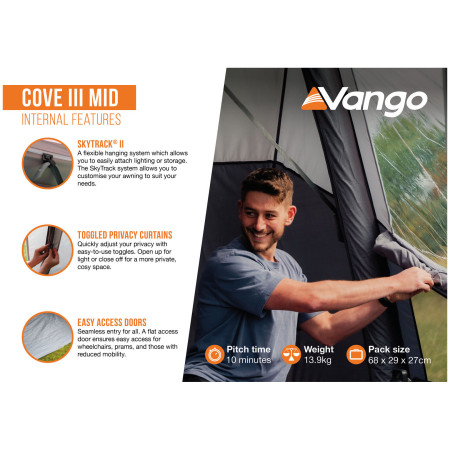 Vango Cove III Mid elősátor