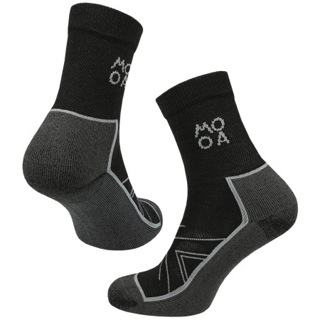MOOA Merino Adventure zokni fekete Black
