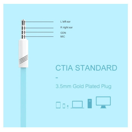 Swissten EARBUDS RAINBOW YS-D2 fülhallgató