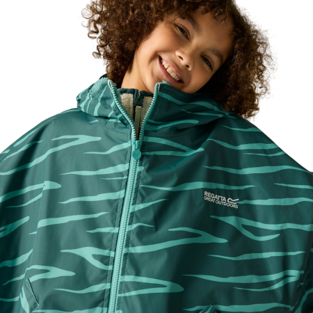 Regatta Junior Changing Robe Mediterranea vízálló gyerekkabát