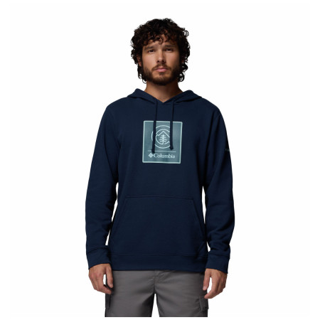 Columbia Columbia Trek™ Graphic Hoodie férfi pulóver sötétkék Collegiate Navy, Linework C Badge