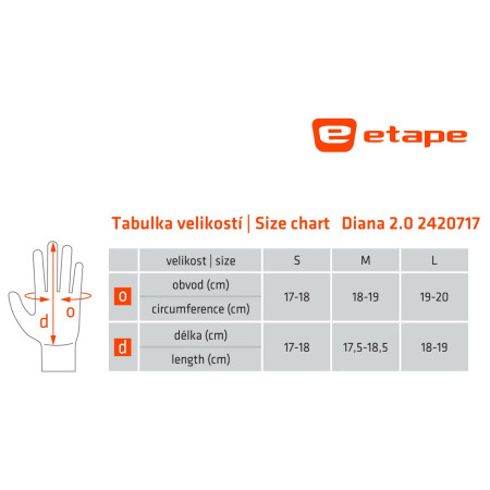 Etape Diana 2.0 női kesztyű