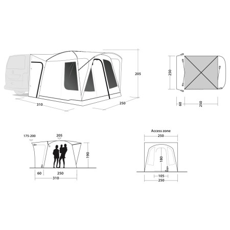 Outwell Pine Hills autósátor