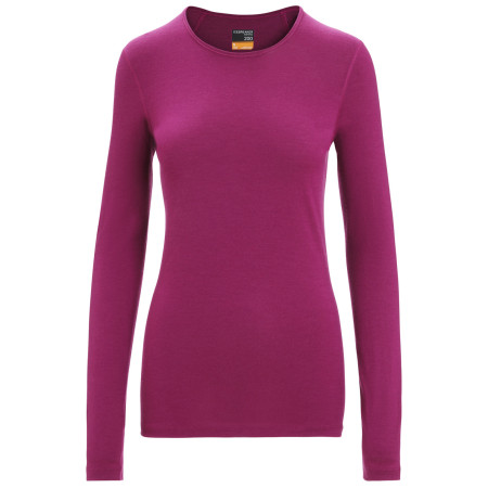 Icebreaker 200 Oasis LS Crewe női funkcionális felső burgundi vörös