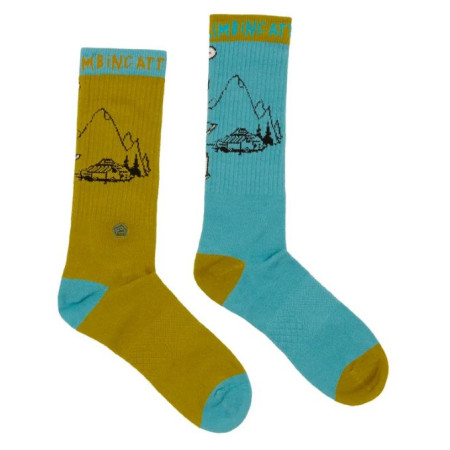 E9 Odd Moka térdzokni kék/zöld Assorted