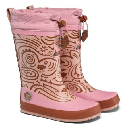 Affenzahn Rainboot Vegan Puddly Deer gyerek gumicsizma rózsaszín Deer