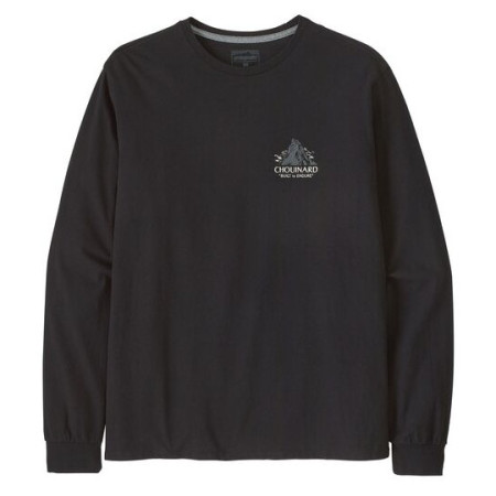 Patagonia M's L/S Chouinard Crest Responsibili-Tee férfi póló fekete Black