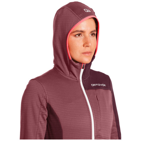 Ortovox Fleece Light Grid Hooded Jkt W női funkcionális pulóver