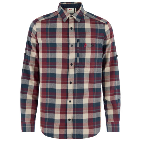 Fjällräven Fjällglim Regular Shirt M férfi ing sötétkék Dark Navy-Maroon