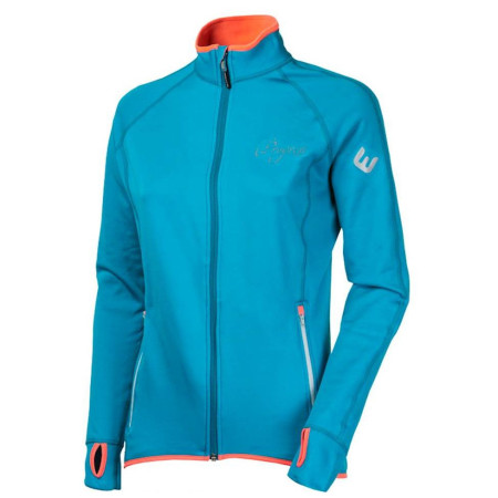 Női pulóver Progress TS Tispa II 17OA türkiz tyrkysová/bílá