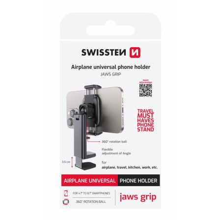 Swissten Universal phone holder Jaws Grip tartó