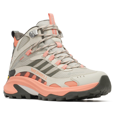 Merrell MOAB SPEED 2 MID GTX W női túracipő szürke/rózsaszín vermillion