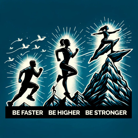 BE FASTER, BE HIGHER, BE STRONGER