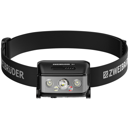 Zweibrüder ZB-3H fejlámpa fekete Black