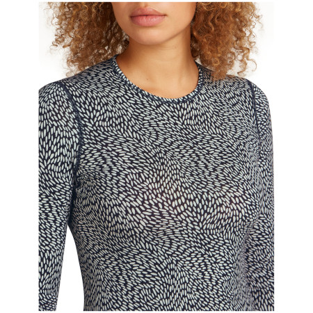 Icebreaker Women Merino 200 Oasis LS Crewe Flock Forms AOP női funkcionális felső