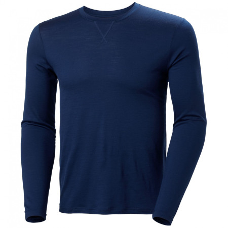 Helly Hansen Hh Merino Crew férfi funkcionális póló k é k
