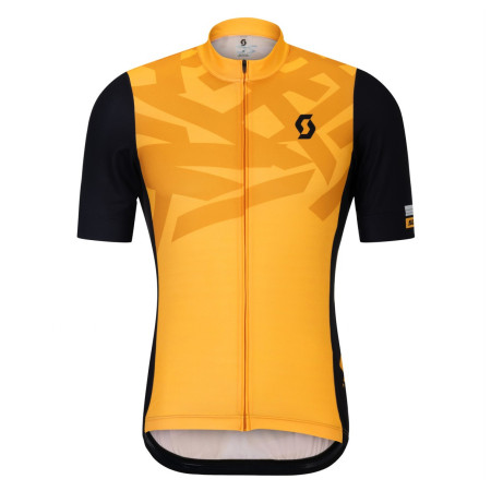 Scott Jersey M's RC Endurance SS férfi kerékpáros mez sárga/fekete gleam orange/black