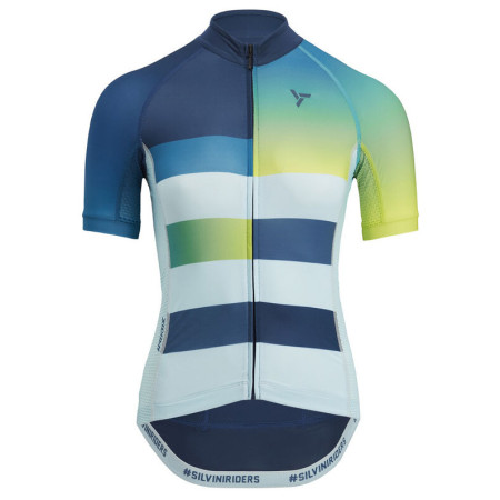 Női kerékpáros mez Silvini Mazzana k é k