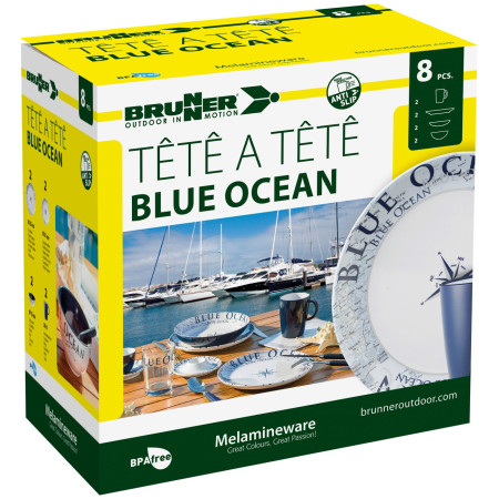 Brunner Set tête-à-tête Blue Ocean 8 pcs edénykészlet
