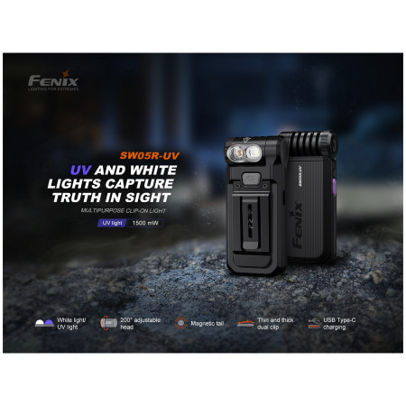 Fenix SW05R-UV zseblámpa