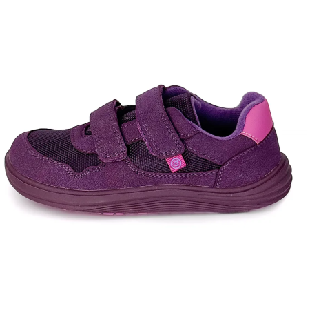 Bugga Safi Dark Purple gyerek barefoot cipők egész éves használatra
