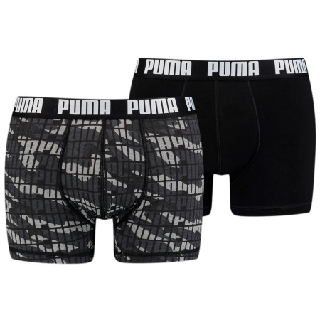 Férfi boxer Puma Camo Boxer 2P szürke