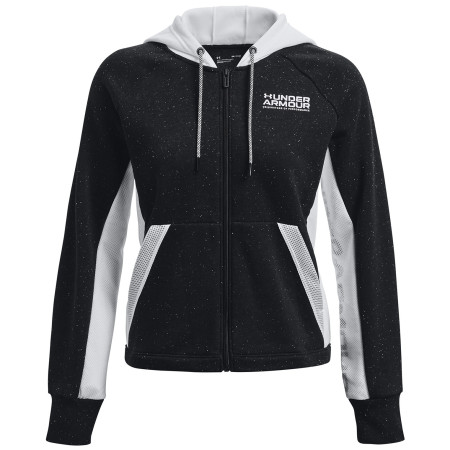 Női pulóver Under Armour Rival + FZ Hoodie fekete