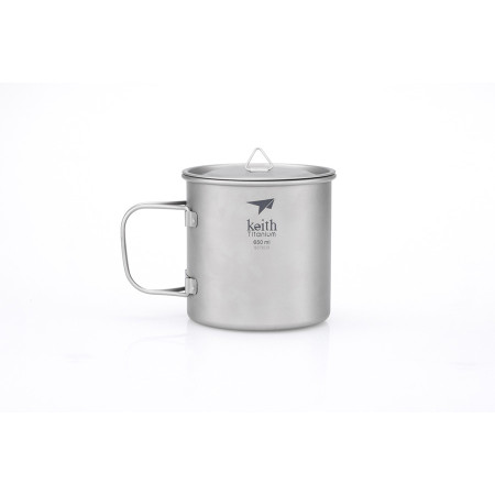 Bögre Keith Titanium Single-Wall Titanium Mug 650 ml szürke