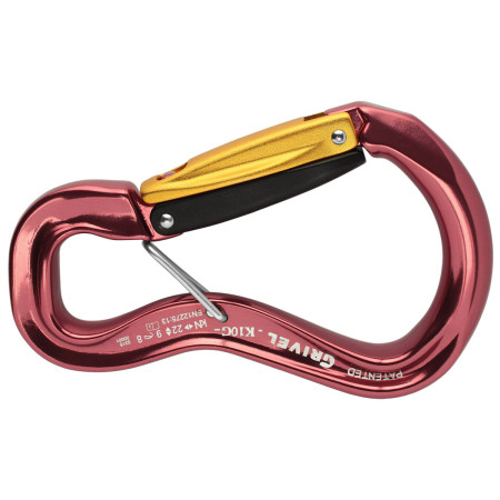 Karabiner Grivel K10G Clepsydra L Twin Gate narancs