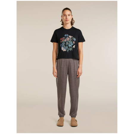 Icebreaker Merino 150 Tech Lite SS Crop Tee NZ Flora női póló
