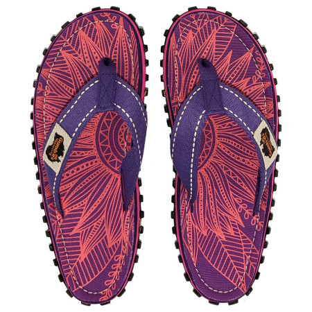 Gumbies Islander Purple Sunflower flip-flop lila