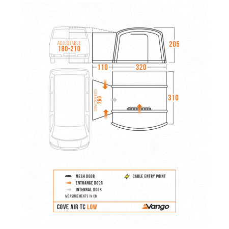 Vango Cove Air TC Low elősátor