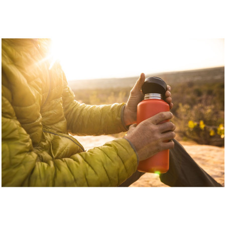 Klean Kanteen Wide w/Wide Loop Cap - brushed stainless 1182 ml rozsdamentes acél palack