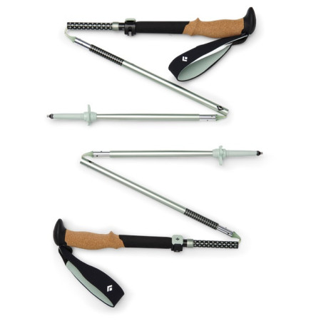 Black Diamond Pursuit FLZ Trekking Poles túrabot fekete/zöld