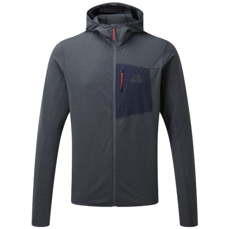 Mountain Equipment Lumiko Hooded Jacket férfi funkcionális pulóver sötétszürke Ombre Blue/Cosmos
