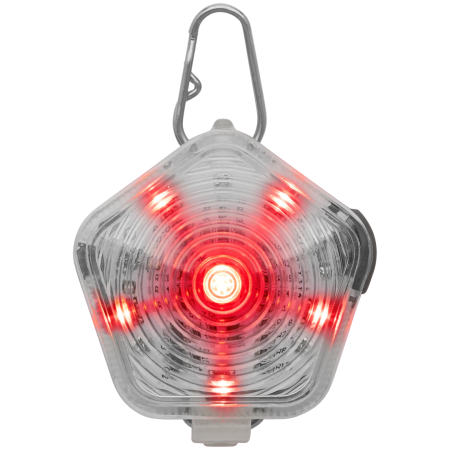 Ruffwear The Beacon™ Safety Light világító kiegészítő kutyára fehér Clear Lake