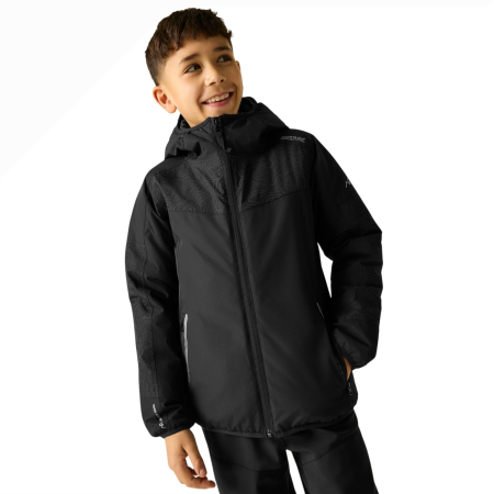 Regatta Illuma Reflective Jacket Black gyerek télikabát
