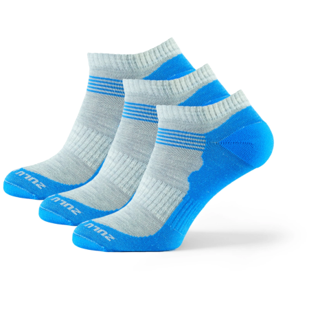 Zulu Merino Summer 3-pack zokni kék/szürke blue/grey