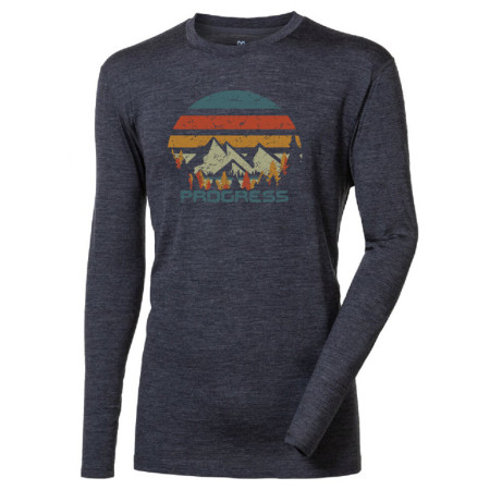 Progress Loki "Landscape" férfi funkcionális póló szürke šedý melír