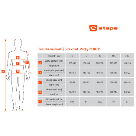 Etape Rocky férfi kerékpáros póló