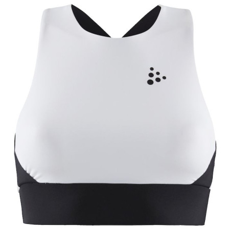 Női top Craft UNTMD Cropped fehér/fekete