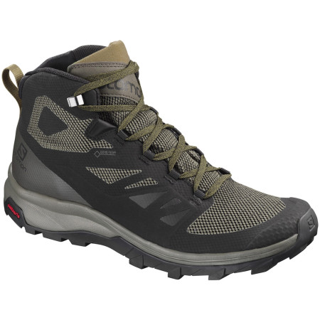 Férfi cipő Salomon Outline Mid GTX® fekete Black/beluga/capers
