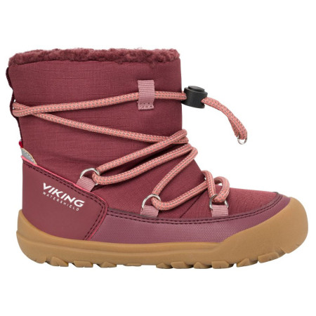 Viking Outdoor Footwear Birch Barefoot Warm WP Pull-on Wine gyerek téli cipő