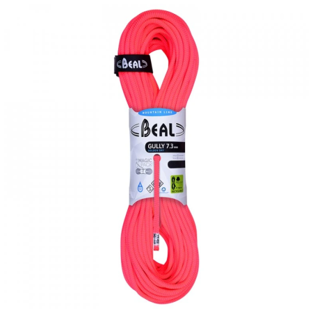Beal Gully 7,3 mm (50 m) Golden Dry hegymászó kötél narancs ORANGE