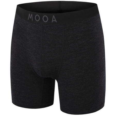 MOOA MerinoSilk 6in férfi boxer fekete black melange